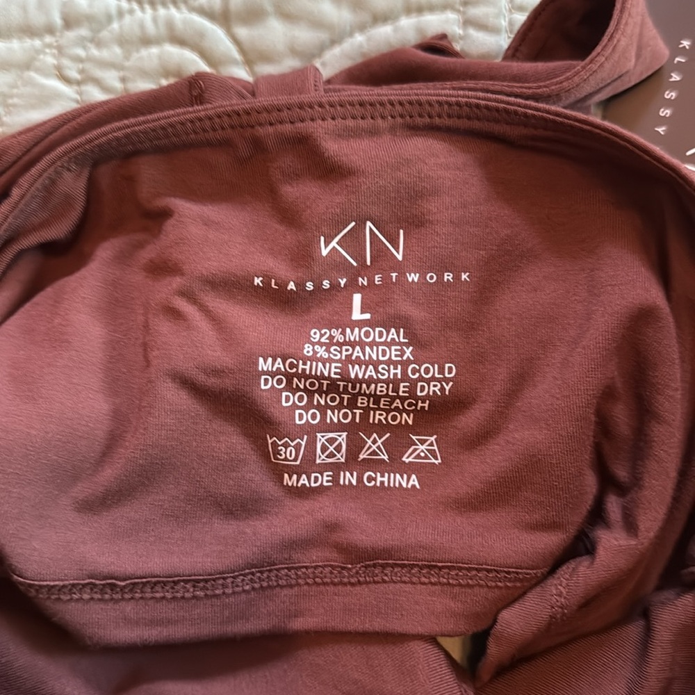 NWT Klassy Network Brown Halter Brami - Picture 2 of 7